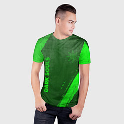 Футболка спортивная мужская Dark Souls - green gradient вертикально, цвет: 3D-принт — фото 2