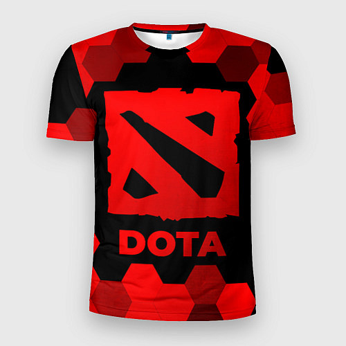 Мужская спорт-футболка Dota - red gradient / 3D-принт – фото 1