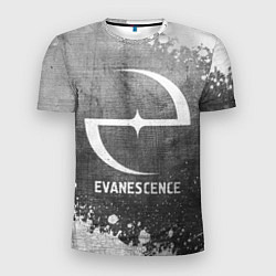 Мужская спорт-футболка Evanescence - grey gradient