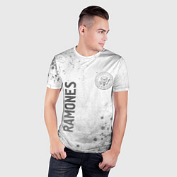Футболка спортивная мужская Ramones - white gradient вертикально, цвет: 3D-принт — фото 2