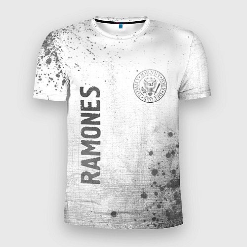Мужская спорт-футболка Ramones - white gradient вертикально / 3D-принт – фото 1