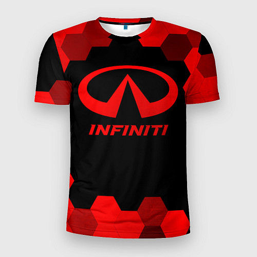 Мужская спорт-футболка Infiniti - red gradient / 3D-принт – фото 1