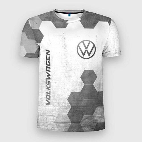 Мужская спорт-футболка Volkswagen - white gradient вертикально / 3D-принт – фото 1