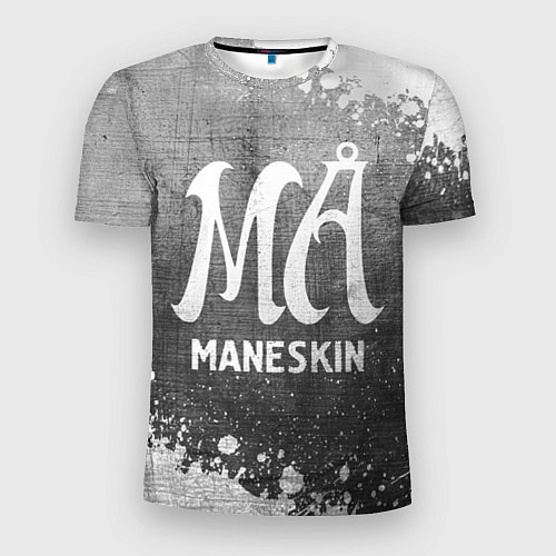 Мужская спорт-футболка Maneskin - grey gradient / 3D-принт – фото 1