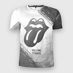 Мужская спорт-футболка Rolling Stones - white gradient