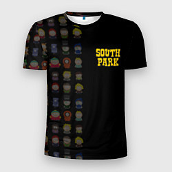 Мужская спорт-футболка South park half pattern