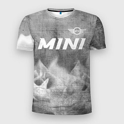 Футболка спортивная мужская Mini - grey gradient посередине, цвет: 3D-принт