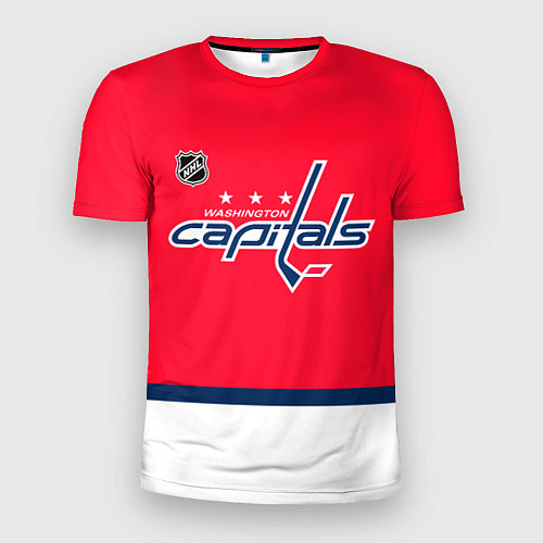 Мужская спорт-футболка Вашингтон Кэпиталз хоккей / 3D-принт – фото 1