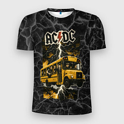 Футболка спортивная мужская ACDC автобус группы, цвет: 3D-принт