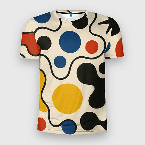 Мужская спорт-футболка Пятна / 3D-принт – фото 1