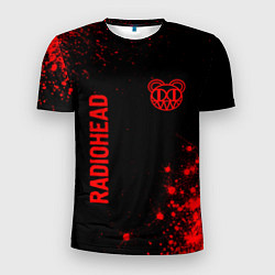 Футболка спортивная мужская Radiohead - red gradient вертикально, цвет: 3D-принт