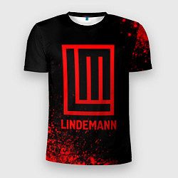 Мужская спорт-футболка Lindemann - red gradient
