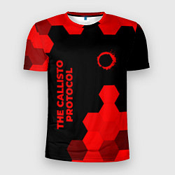 Футболка спортивная мужская The Callisto Protocol - red gradient вертикально, цвет: 3D-принт