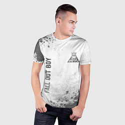 Футболка спортивная мужская Fall Out Boy - white gradient вертикально, цвет: 3D-принт — фото 2