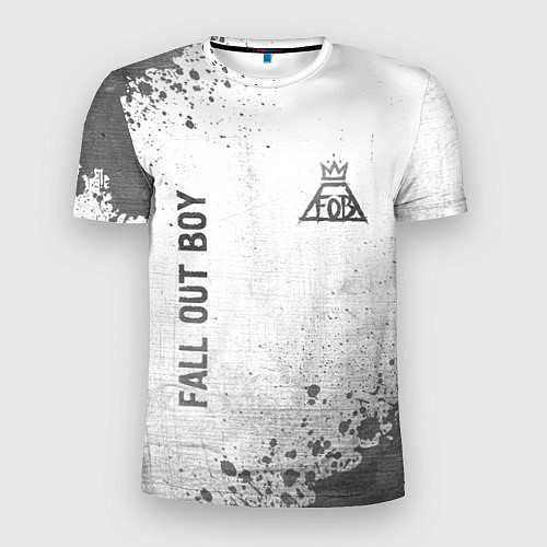 Мужская спорт-футболка Fall Out Boy - white gradient вертикально / 3D-принт – фото 1