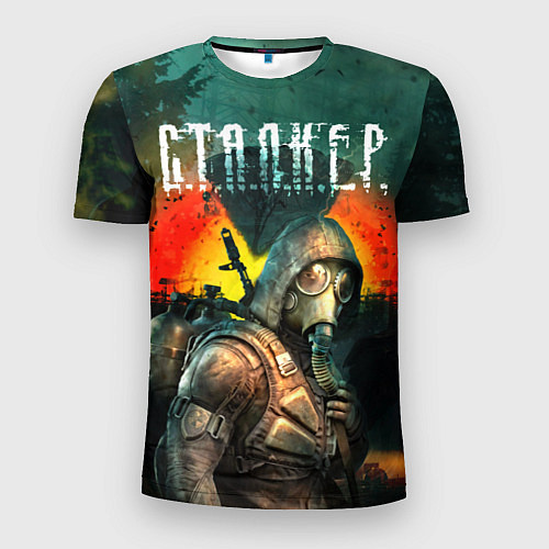 Мужская спорт-футболка Сталкер - Меченый / 3D-принт – фото 1