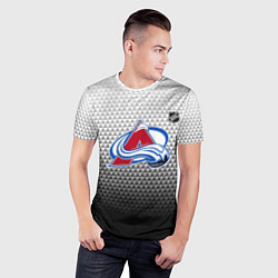 Футболка спортивная мужская Колорадо Эвеланш - черный градиент, цвет: 3D-принт — фото 2