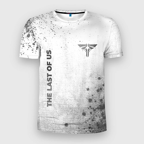 Мужская спорт-футболка The Last Of Us - white gradient вертикально / 3D-принт – фото 1