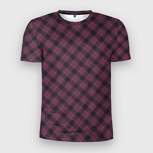 Мужская спорт-футболка Tartan / 3D-принт – фото 1