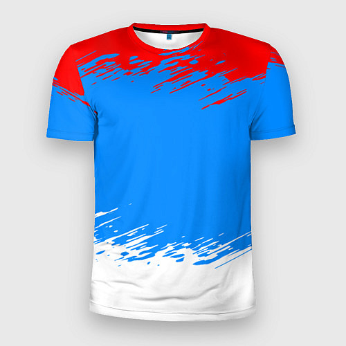 Мужская спорт-футболка Патриот - флаг / 3D-принт – фото 1