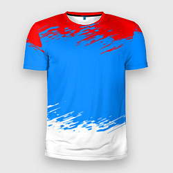 Футболка спортивная мужская Патриот - флаг, цвет: 3D-принт