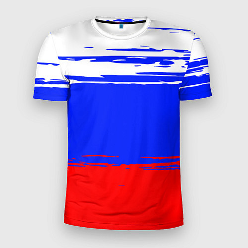 Мужская спорт-футболка Патриот - флаг / 3D-принт – фото 1