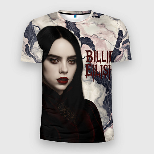Мужская спорт-футболка Билли Айлиш в стиле готики / 3D-принт – фото 1