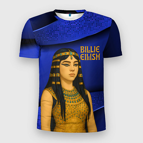 Мужская спорт-футболка Билли Айлиш в образе фараона / 3D-принт – фото 1