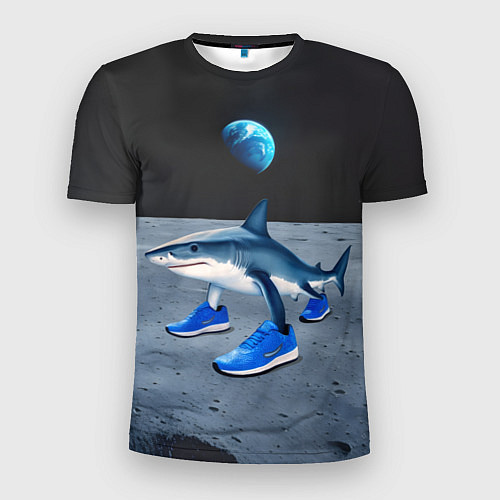 Мужская спорт-футболка Акула мем, тралалеро тралала / 3D-принт – фото 1
