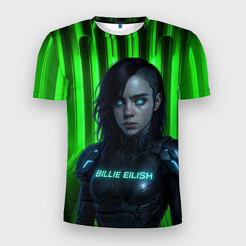 Мужская спорт-футболка Билли Айлиш космический костюм / 3D-принт – фото 1