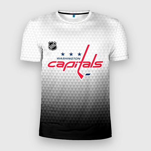 Мужская спорт-футболка Вашингтон Кэпиталз - градиент / 3D-принт – фото 1