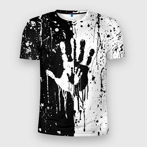 Мужская спорт-футболка Антиматерия подтеки / 3D-принт – фото 1