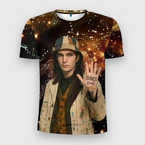 Мужская спорт-футболка Bones в панаме / 3D-принт – фото 1
