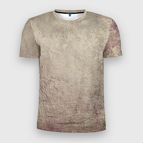 Мужская спорт-футболка Абстракция - grey pink wall / 3D-принт – фото 1