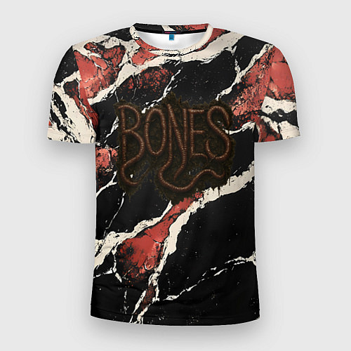 Мужская спорт-футболка Bones черви / 3D-принт – фото 1