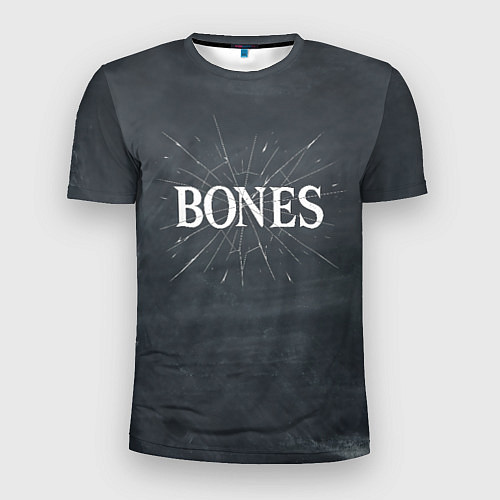 Мужская спорт-футболка Bones разбитое стекло / 3D-принт – фото 1
