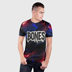 Футболка спортивная мужская Логотип Bones из земли, цвет: 3D-принт — фото 2