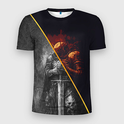Мужская спорт-футболка Темный рыцарь в унынье / 3D-принт – фото 1