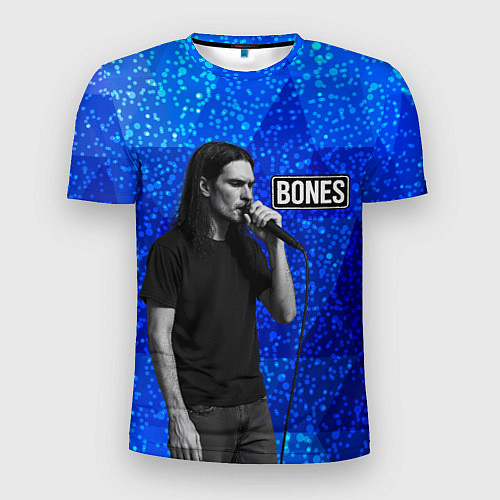 Мужская спорт-футболка Bones стоит с микрофоном / 3D-принт – фото 1