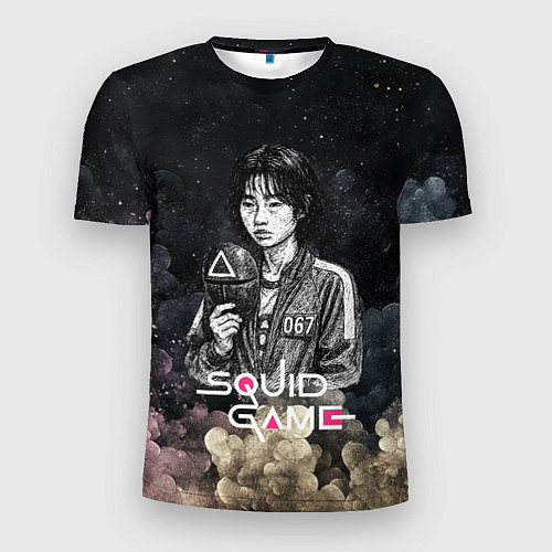 Мужская спорт-футболка Игрок 067 с маской - Игра в кальмара / 3D-принт – фото 1