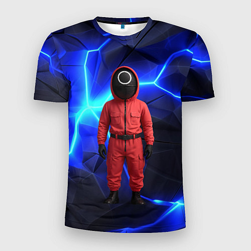 Мужская спорт-футболка Игра в кальмара страж треугольник / 3D-принт – фото 1