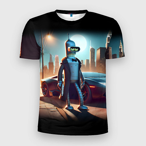 Мужская спорт-футболка Бендер с пистолетом - Нью-Йоркская мафия / 3D-принт – фото 1