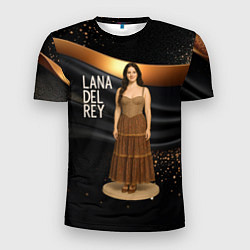 Футболка спортивная мужская Lana Del Rey в ретро платье, цвет: 3D-принт
