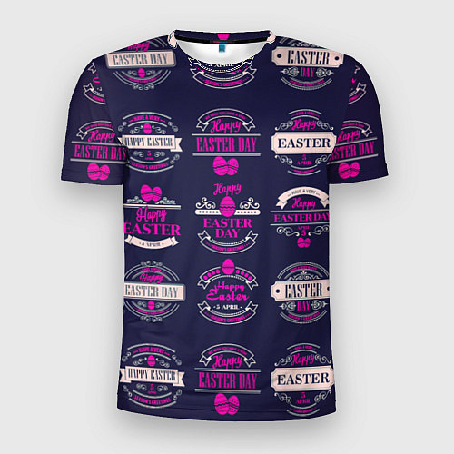 Мужская спорт-футболка Easter pink / 3D-принт – фото 1