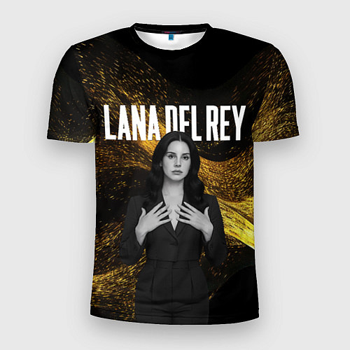 Мужская спорт-футболка Lana Del Rey в черном платье / 3D-принт – фото 1