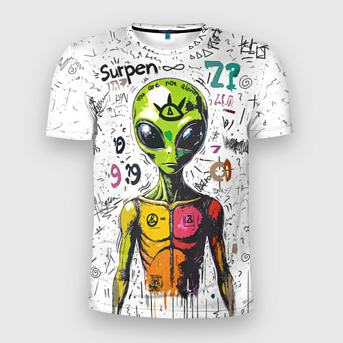 Мужская спорт-футболка Вы не одиноки / 3D-принт – фото 1