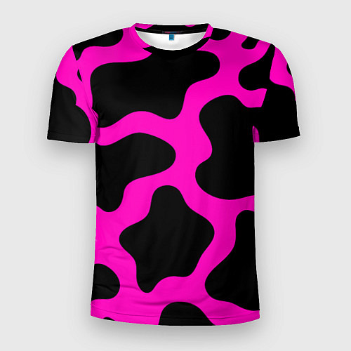 Мужская спорт-футболка Розовая коровья расцветка / 3D-принт – фото 1