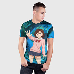 Футболка спортивная мужская Сиратори Айра - знак стоп, цвет: 3D-принт — фото 2