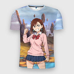 Футболка спортивная мужская Сиратори Айра злая - Дандадан, цвет: 3D-принт