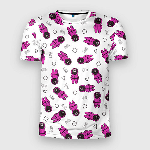 Мужская спорт-футболка Персонажи корейского сериала игра в кальмара / 3D-принт – фото 1